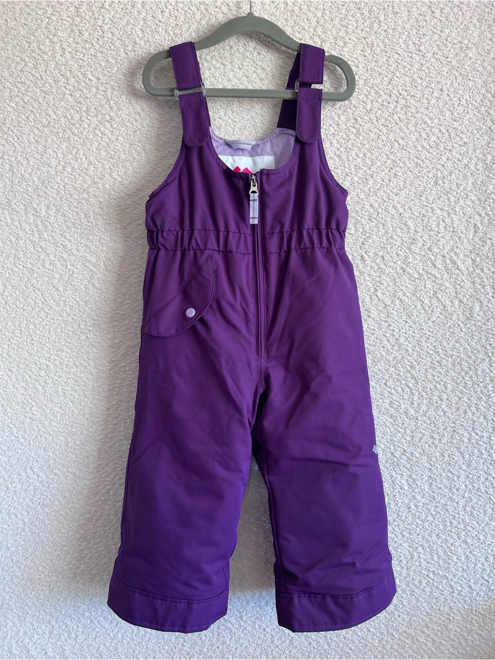 Obermeyer Toddler Kids Purple I-Grow Snow Suit Ski Bib Snowsuit Pants Size 3T